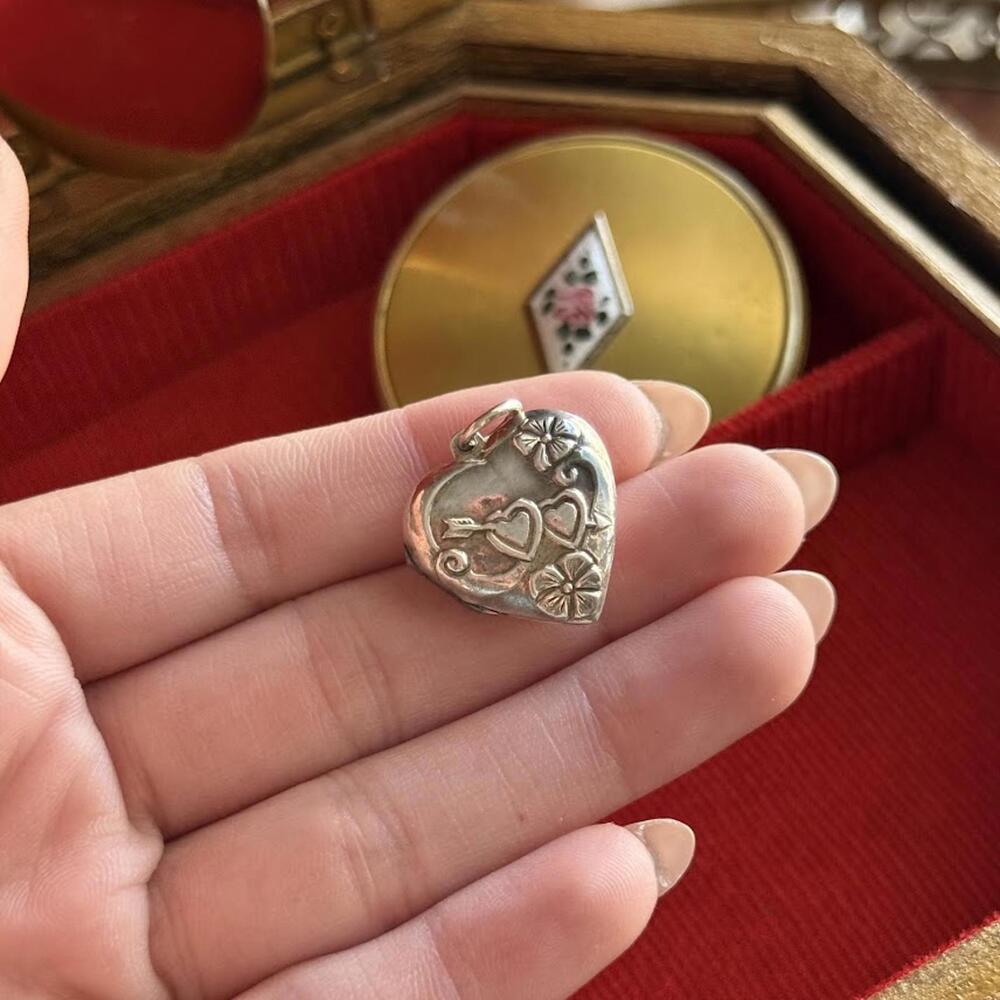 Silver 925 Heart Locket Pendant